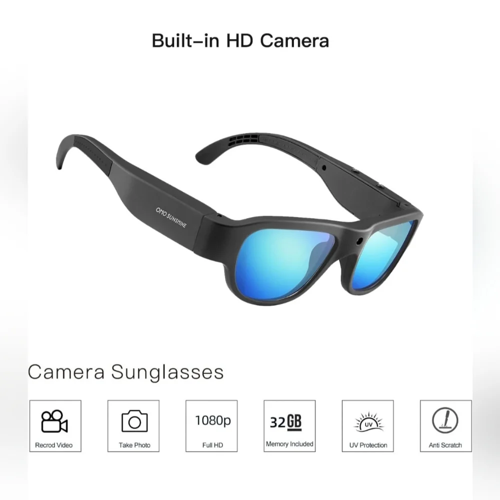 Oho 1080P HD Camera VIDEO Smart GLASSES 32 GB